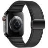 Ремінець Hoco WA34 Basic magnetic buckle silicone leather strap для Apple watch 38/40/41/42mm Black