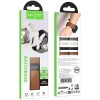 Ремінець Hoco WA34 Basic magnetic buckle silicone leather strap для Apple watch 38/40/41/42mm Brown