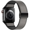 Ремінець Hoco WA34 Basic magnetic buckle silicone leather strap для Apple watch 38/40/41/42mm Dark Gray