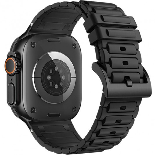 Ремінець Hoco WA35 Emir series thickened silicone strap для Apple watch 44/45/46/49mm Black - зображення 1 