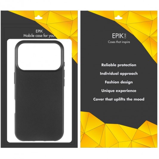 Чехол TPU Epik Black для Apple iPhone 17 Pro Max (6.9") Черный - изображение 5
