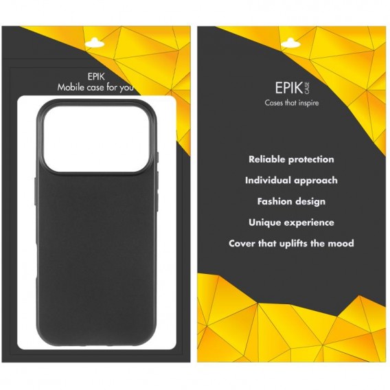 Чохол TPU Epik Black для Apple iPhone 17 Pro Max (6.9") Чорний