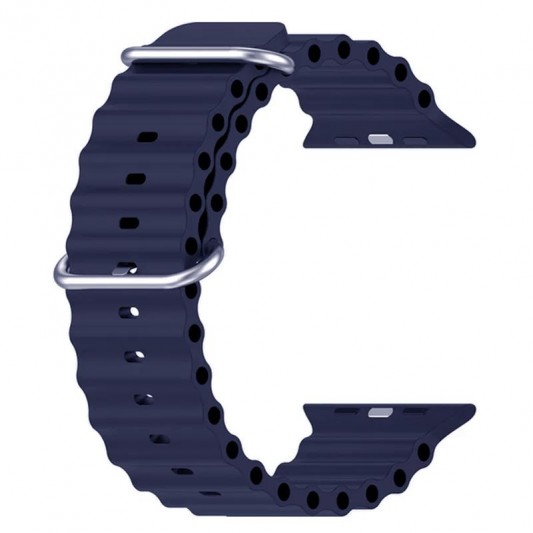 Ремінець Ocean Band для Apple Watch 38/40/41/42mm(ser.10) Синій / Deep navy - зображення 2 
