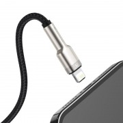 Дата кабель Baseus Cafule Series Metal USB to Lightning 2.4A (0.25m) (CALJK-0) Black