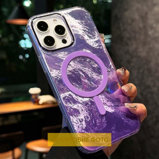 Чохол TPU Shiny Mountain (MagFit) для Apple iPhone 17 (6.3") Purple - зображення 2 