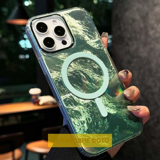 Чохол TPU Shiny Mountain (MagFit) для Apple iPhone 17 (6.3") Green - зображення 2 