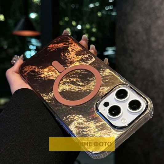 Чохол TPU Shiny Mountain (MagFit) для Apple iPhone 17 (6.3") Chocolate - зображення 2 
