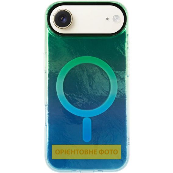 Чехол TPU Shiny Mountain (MagFit) для Apple iPhone 17 Air (6.5) Green / Blue