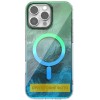 Чохол TPU Shiny Mountain (MagFit) для Apple iPhone 17 Air (6.5") Green / Blue