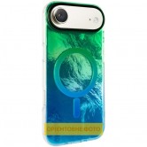 Чехол TPU Shiny Mountain (MagFit) для Apple iPhone 17 Air (6.5 дюйма) Green / Blue