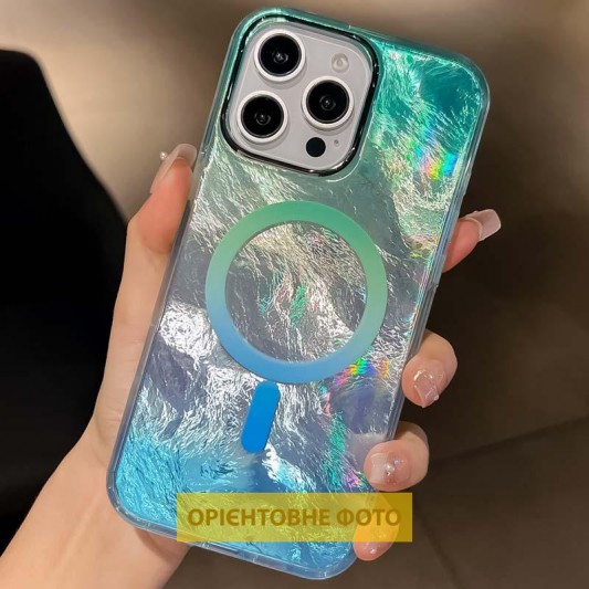 Чохол TPU Shiny Mountain (MagFit) для Apple iPhone 17 Air (6.5") Green / Blue - зображення 1 
