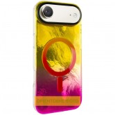 Чехол TPU Shiny Mountain (MagFit) для Apple iPhone 17 Air (6.5 дюйма) Yellow / Pink