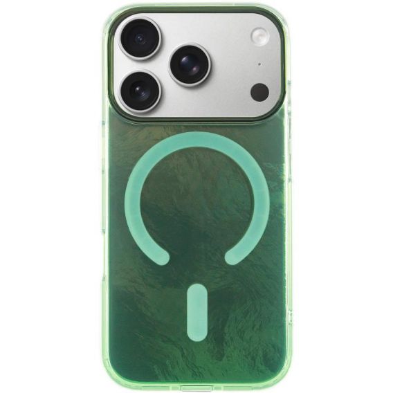 Чехол TPU Shiny Mountain (MagFit) для Apple iPhone 17 Pro (6.3) Green