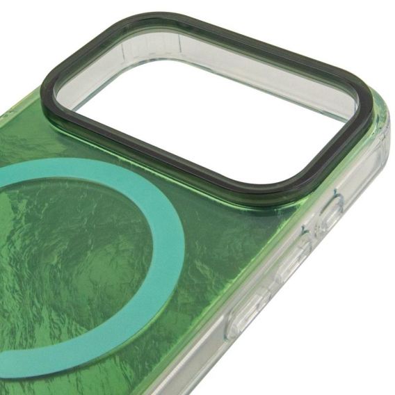 Чехол TPU Shiny Mountain (MagFit) для Apple iPhone 17 Pro (6.3) Green