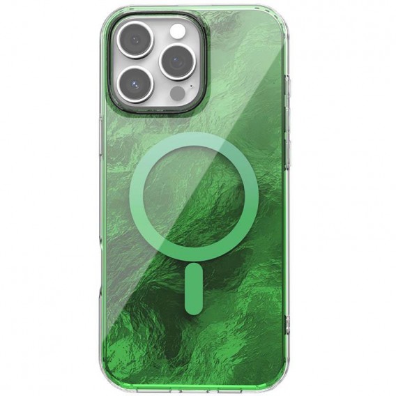 Чохол TPU Shiny Mountain (MagFit) для Apple iPhone 17 Pro (6.3") Green