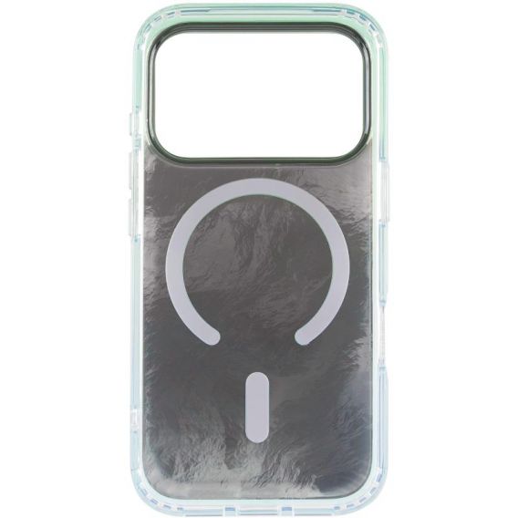 Чохол TPU Shiny Mountain (MagFit) для Apple iPhone 17 Pro (6.3") Green / Blue