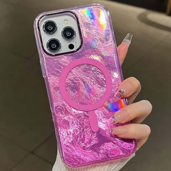 Чохол TPU Shiny Mountain (MagFit) для Apple iPhone 17 Pro (6.3") Pink