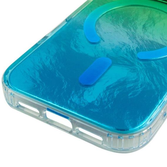 Чохол TPU Shiny Mountain (MagFit) для Apple iPhone 17 Pro Max (6.9") Green / Blue