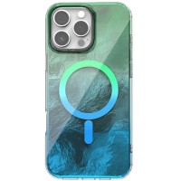 Чохол TPU Shiny Mountain (MagFit) для Apple iPhone 17 Pro Max (6.9") Green / Blue