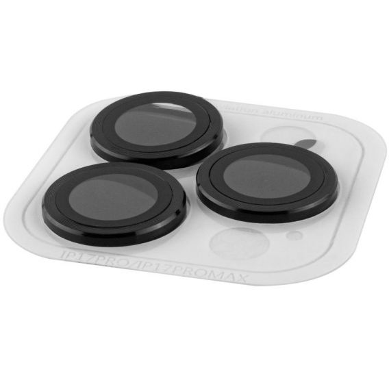 Захисне скло на камеру для iPhone 17 Pro / 17 Pro Max Metal Classic (Black)