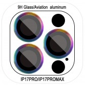 Захисне скло Metal Classic на камеру (у упак.) для Apple iPhone 17 Pro (6.3") / 17 Pro Max (6.9") Бузковий / Rainbow Захисне скло Metal Classic на камеру (у упак.) для Apple iPhone 17 Pro (6.3") / 17 Pro Max (6.9") Бузковий / Rainbow