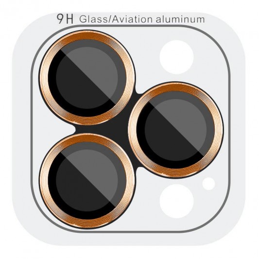 Захисне скло Metal Classic на камеру (у упак.) для Apple iPhone 17 Pro (6.3") / 17 Pro Max (6.9") Помаранчевий / Orange