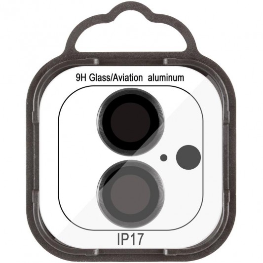 Захисне скло Metal Classic на камеру (у упак.) для Apple iPhone 17 (6.3") Чорний / Black - зображення 1 