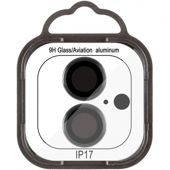 Захисне скло Metal Classic на камеру (у упак.) для Apple iPhone 17 (6.3") Чорний / Black
