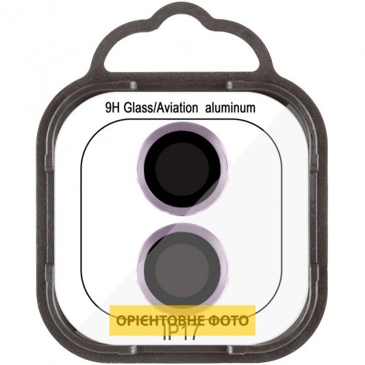 Захисне скло Metal Classic на камеру (у упак.) для Apple iPhone 17 (6.3") Фіолетовий / Light Purple - зображення 1 