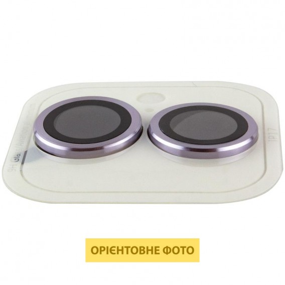 Захисне скло Metal Classic на камеру (у упак.) для Apple iPhone 17 (6.3") Фіолетовий / Light Purple