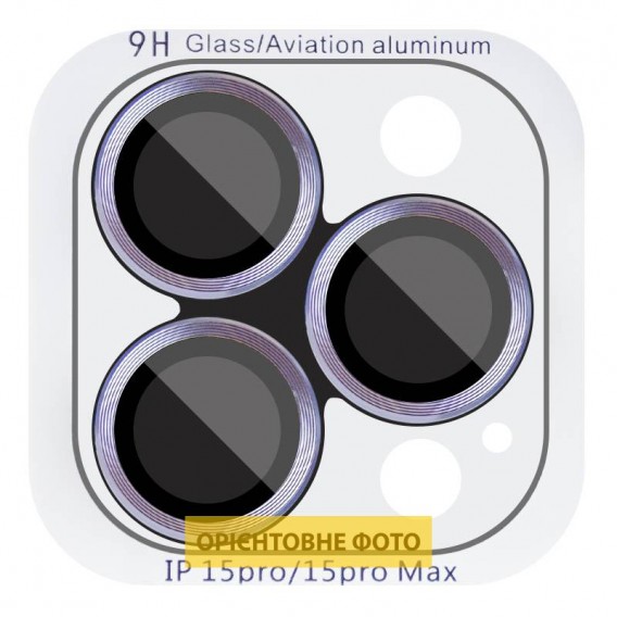 Захисне скло Metal Classic на камеру (у упак.) для Apple iPhone 17 (6.3") Блакитний / Light Blue