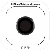 Защитное стекло Metal Classic на камеру (в упак.) для Apple iPhone 17 Air (6.5 дюйма) Черный / Black