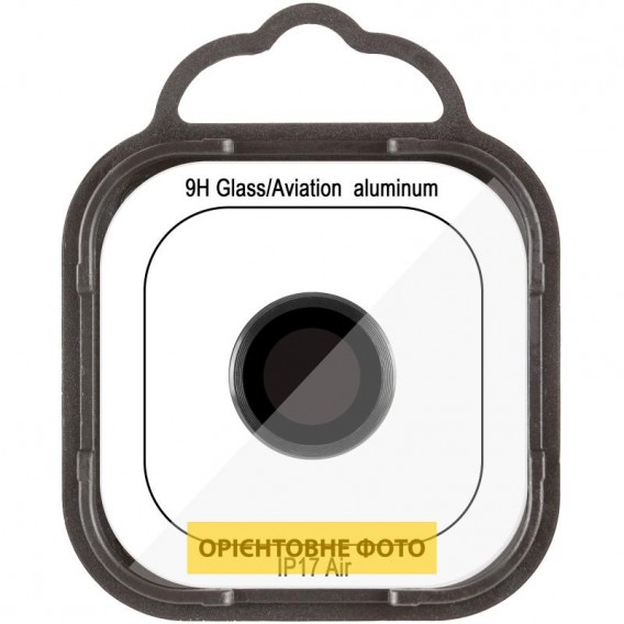 Захисне скло Metal Classic на камеру (у упак.) для Apple iPhone 17 Air (6.5") Чорний / Black