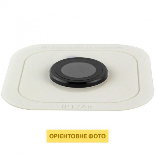 Захисне скло Metal Classic на камеру (у упак.) для Apple iPhone 17 Air (6.5") Чорний / Black - зображення 2 