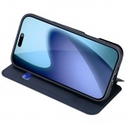 Чохол-книжка Dux Ducis з кишенею для візиток для Apple iPhone 17 (6.3") Синій