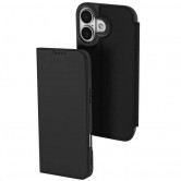 Чехол-книжка Dux Ducis с карманом для визиток для Apple iPhone 17 (6.3 дюйма) Черный