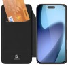 Чехол-книжка Dux Ducis с карманом для визиток для Apple iPhone 17 (6.3") Черный