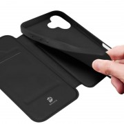 Чохол-книжка Dux Ducis з кишенею для візиток для Apple iPhone 17 (6.3") Чорний