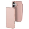 Чехол-книга Dux Ducis с карманом для визиток для Apple iPhone 17 (6.3") Rose Gold