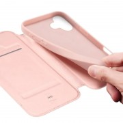Чохол-книжка Dux Ducis з кишенею для візиток для Apple iPhone 17 (6.3") Rose Gold