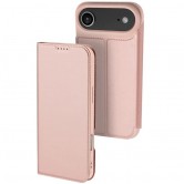 Чехол-книжка Dux Ducis с карманом для визиток для Apple iPhone 17 Air (6.5 дюйма) Rose Gold
