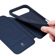 Чохол-книжка Dux Ducis з кишенею для візиток для Apple iPhone 17 Air (6.5") Синій