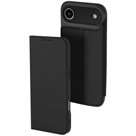 Чохол-книжка Dux Ducis з кишенею для візиток для Apple iPhone 17 Air (6.5") Чорний