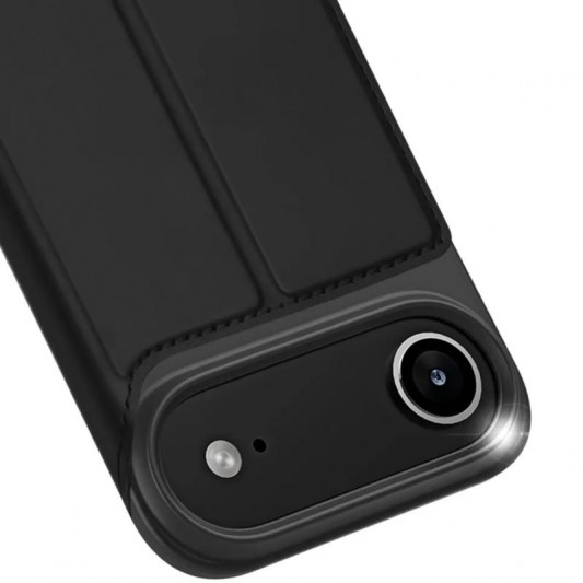 Чохол-книжка Dux Ducis з кишенею для візиток для Apple iPhone 17 Air (6.5") Чорний - зображення 4 