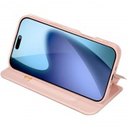 Чохол-книжка Dux Ducis з кишенею для візиток для Apple iPhone 17 Pro (6.3") Rose Gold