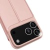 Чохол-книжка Dux Ducis з кишенею для візиток для Apple iPhone 17 Pro (6.3") Rose Gold