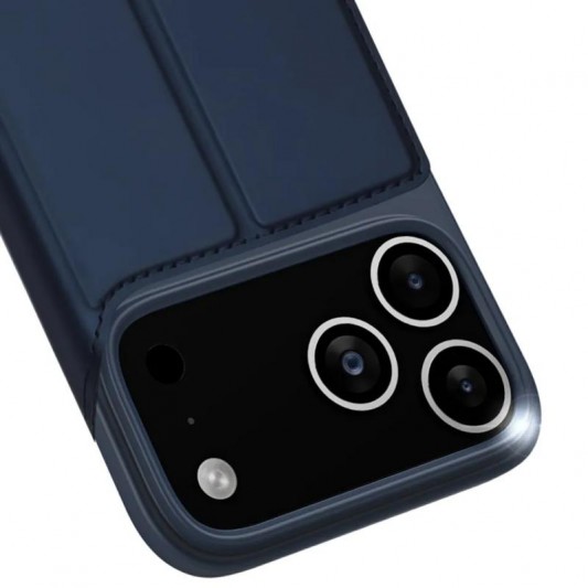 Чохол-книжка Dux Ducis з кишенею для візиток для Apple iPhone 17 Pro (6.3") Синій - зображення 4 