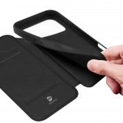 Чохол-книжка Dux Ducis з кишенею для візиток для Apple iPhone 17 Pro (6.3") Чорний