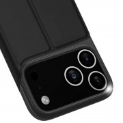Чохол-книжка Dux Ducis з кишенею для візиток для Apple iPhone 17 Pro (6.3") Чорний