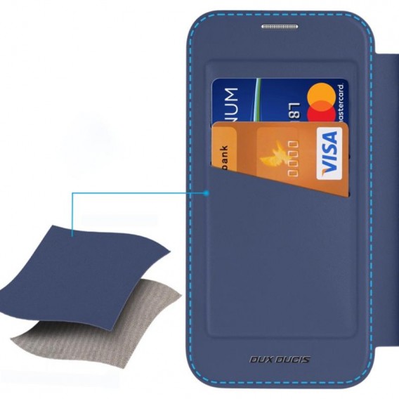 Чохол-книжка Dux Ducis Skin X Pro with MagSafe для Apple iPhone 17 (6.3") Blue